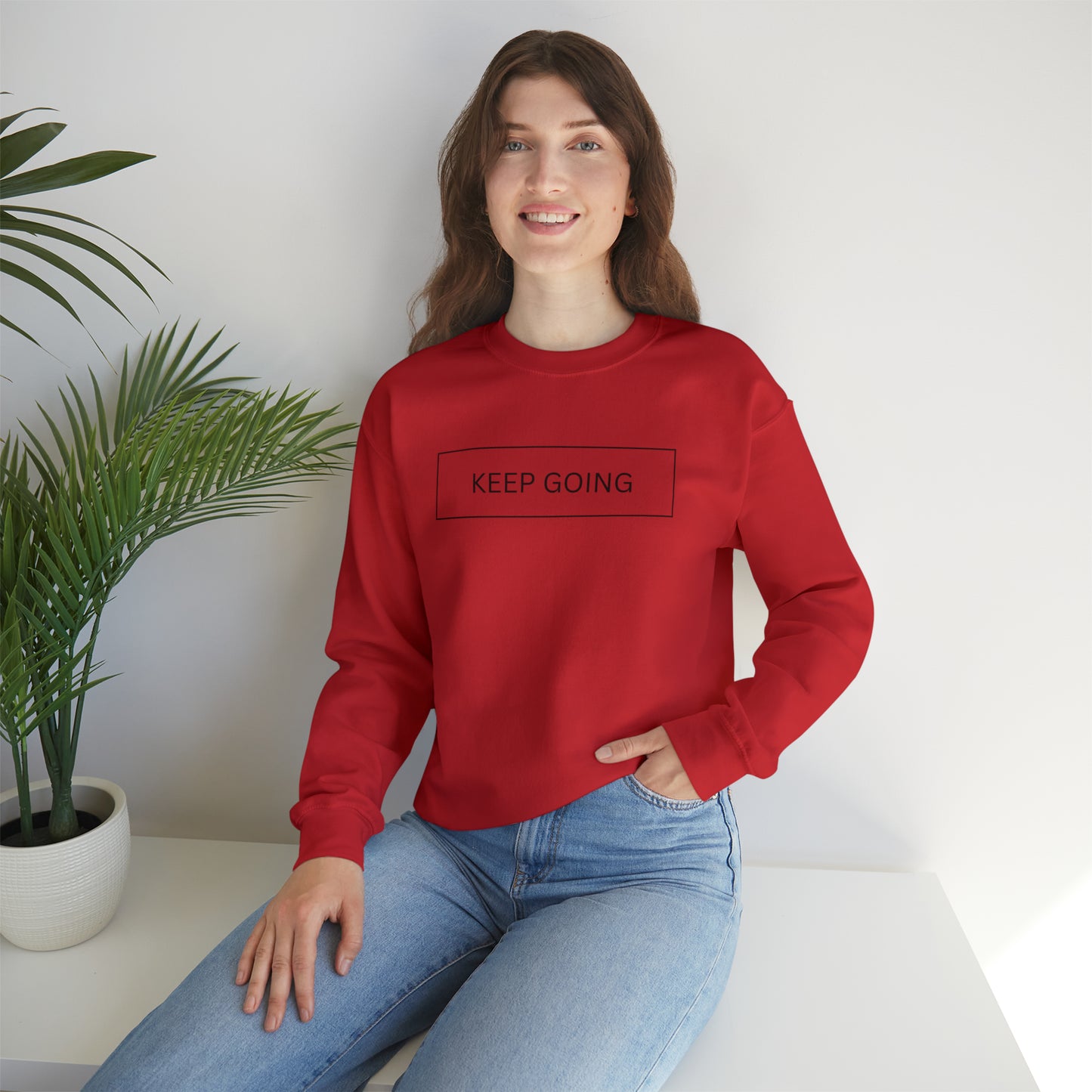 Keep Going Unisex Crewneck Sweatshirt