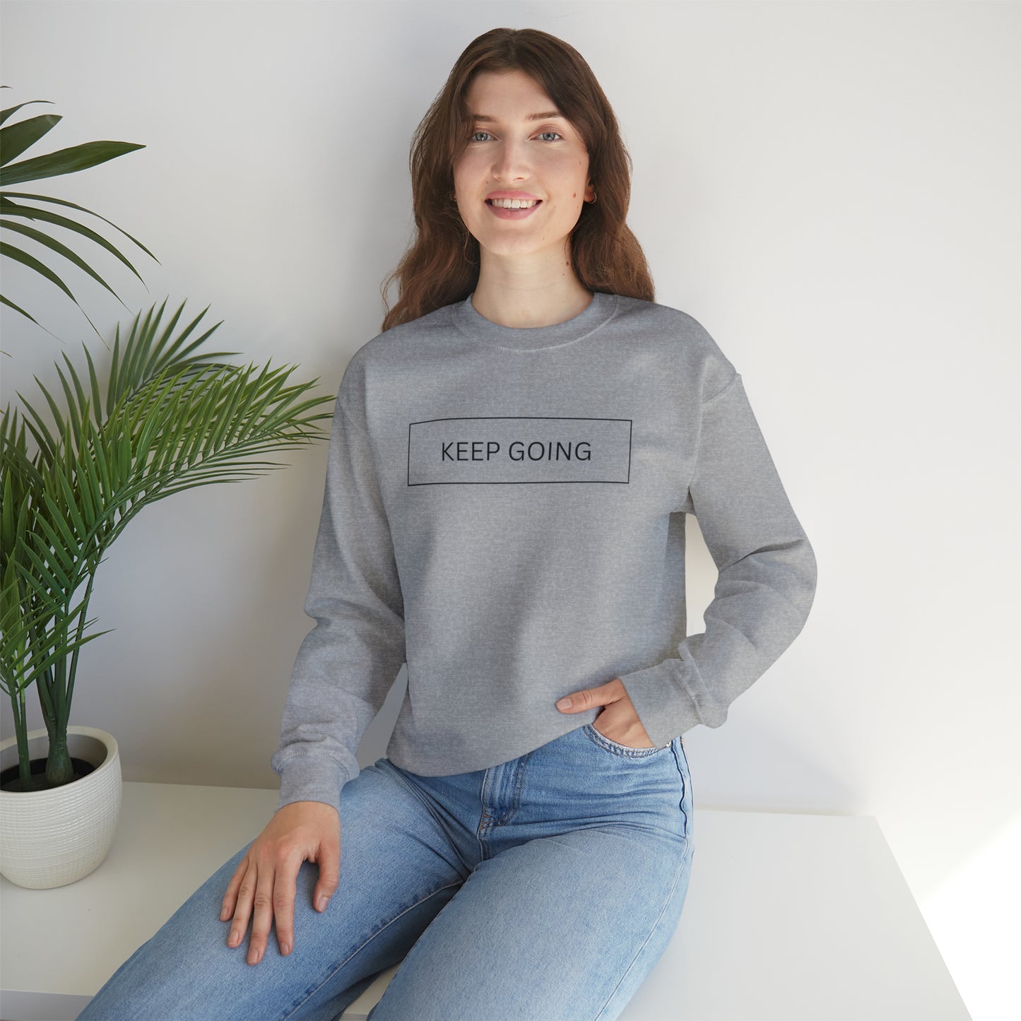 Keep Going Unisex Crewneck Sweatshirt