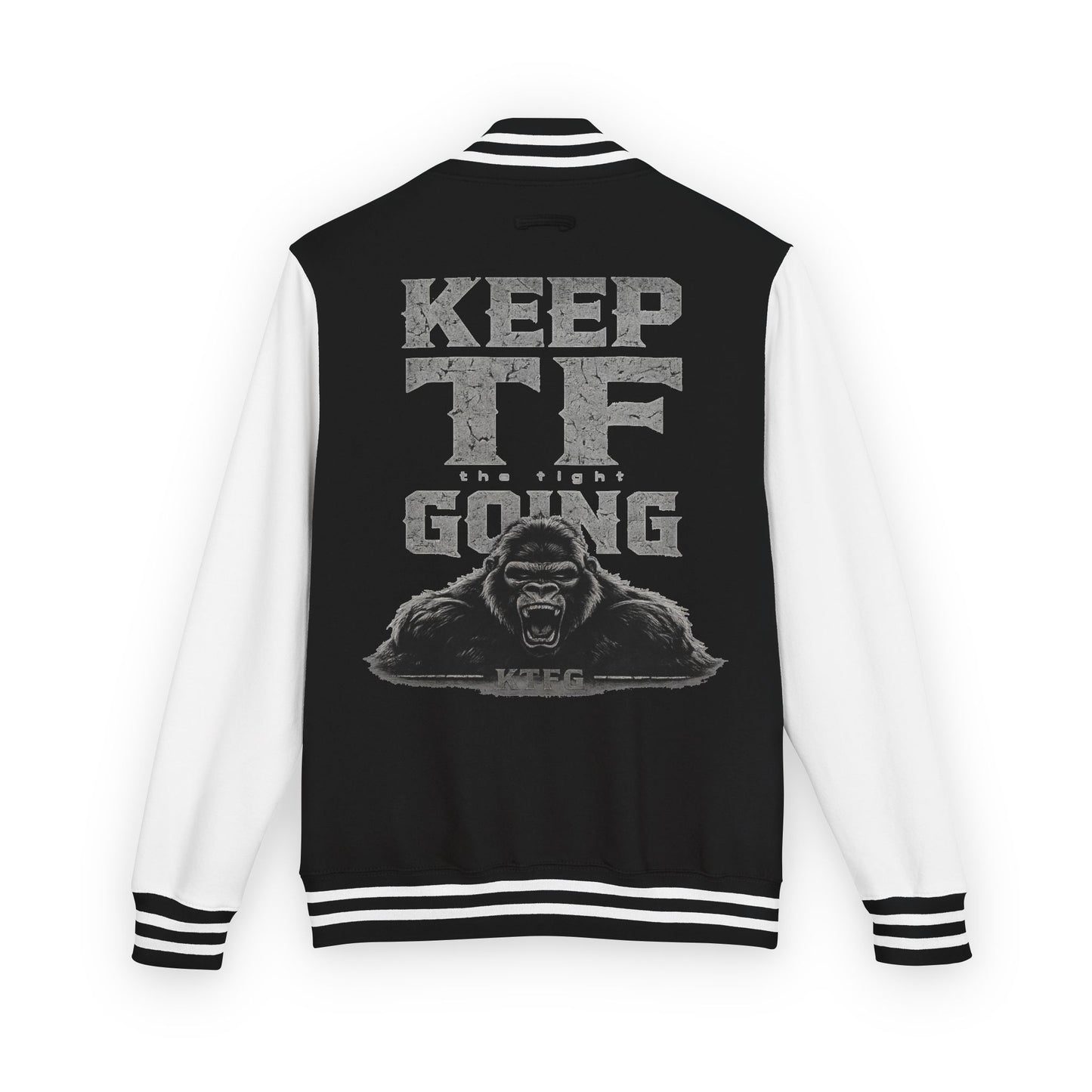 Letterman Jacket — “Keep TF Going” Gorilla Varsity Jacket